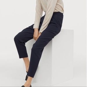 H&M Paper Bag Trouser Pants Navy Blue